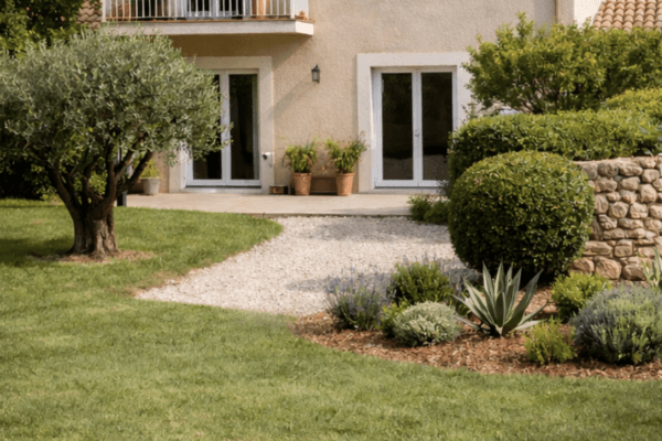Avant — Débroussaillage d&rsquo;un jardin de maison